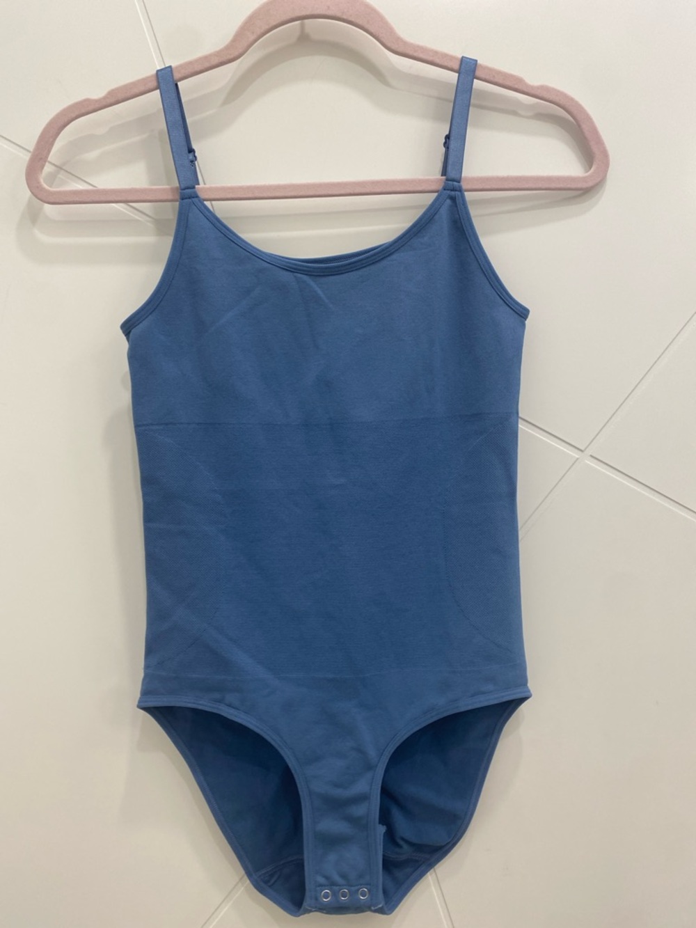 Shapermint Blue Scoop Neck Bodysuit M - Picture 3 of 12